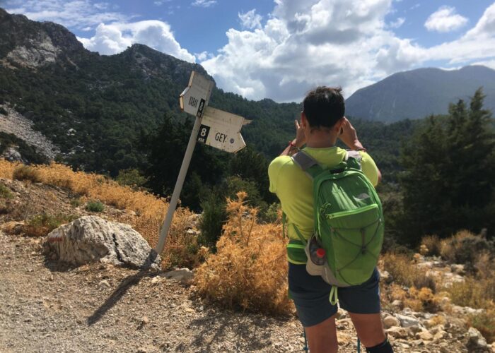 trekking lycian way in summer