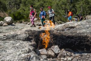 trekking lycian way chimmera eternal flames olimpos