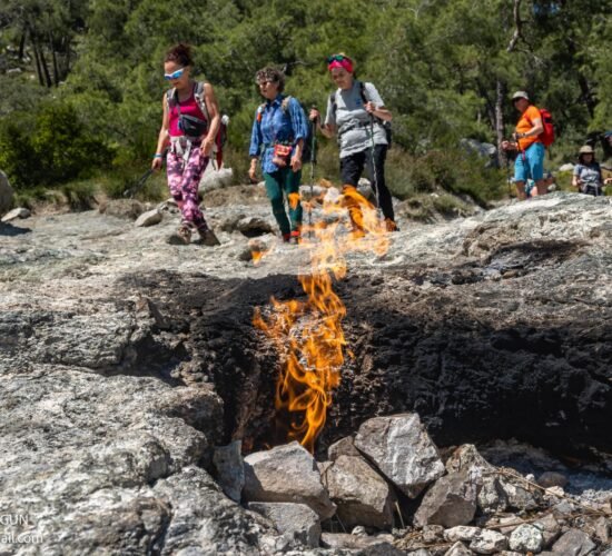 trekking lycian way chimmera eternal flames olimpos