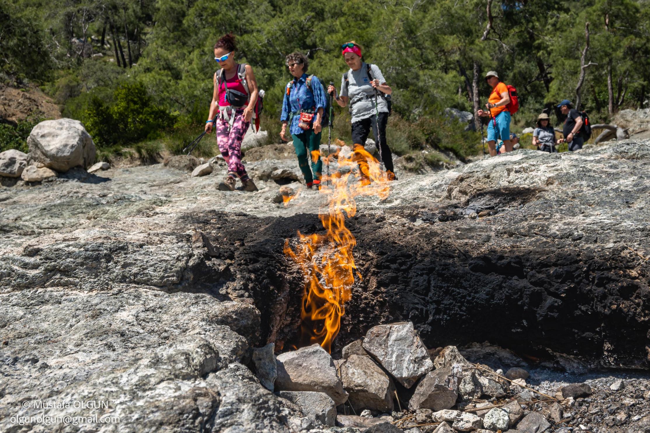 trekking lycian way chimmera eternal flames olimpos